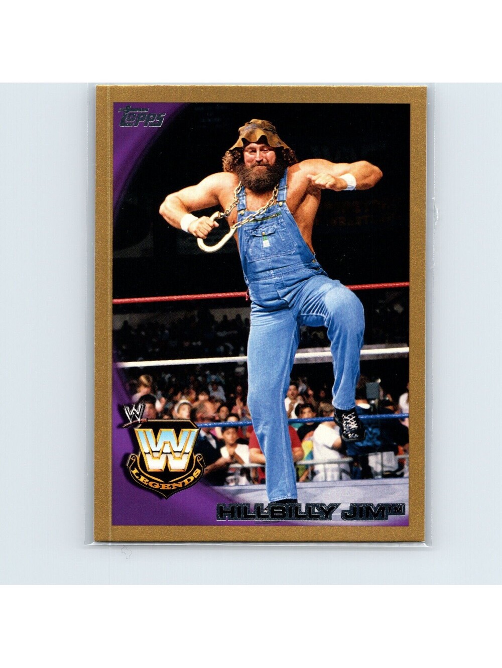 2010 Topps WWE Hillbilly Jim #84 Gold #/50